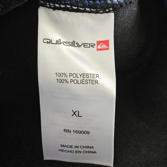 Quicksilver NWT Mens Deck Plaid Fleece Zip Jacket Cozy Preppy Outdoor Blue L - Picture 9 of 9